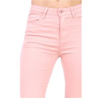 Damen Skinny Stretch Jeans Röhrenjeans Rosa