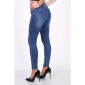Womens skinny stretch drainpipe jeans used look dark blue UK 12 (M)