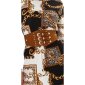 Damen Stretch-Taillengürtel aus Wildleder-Imitat Camel
