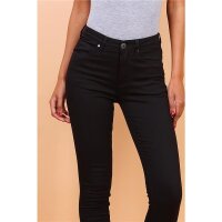 Skinny womens drainpipe jeans in 5-pocket style black