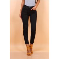Skinny womens drainpipe jeans in 5-pocket style black