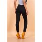 Skinny womens drainpipe jeans in 5-pocket style black