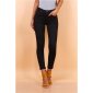 Skinny womens drainpipe jeans in 5-pocket style black
