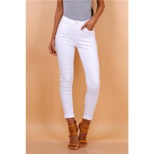 Skinny womens drainpipe jeans in 5-pocket style white