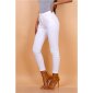 Skinny womens drainpipe jeans in 5-pocket style white