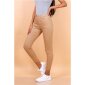 Skinny womens drainpipe jeans in 5-pocket style taupe