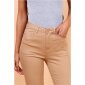 Skinny womens drainpipe jeans in 5-pocket style taupe