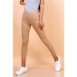 Skinny womens drainpipe jeans in 5-pocket style taupe