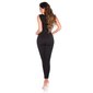 Elegant sleeveless womens jumpsuit black UK 16 (XL)