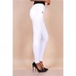 Sexy figurbetonende Damen Skinny Jeans mit Zippern Weiß