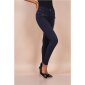 Sexy figurbetonende Damen Skinny Jeans mit Zippern Marine
