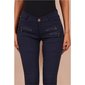 Sexy skinny womens jeans with zips navy