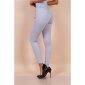 Sexy figurbetonende Damen Skinny Jeans mit Zippern Hellgrau