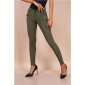 Sexy skinny womens jeans with zips khaki