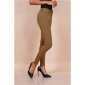 Sexy figurbetonende Damen Skinny Jeans mit Zippern Taupe