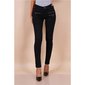 Sexy figurbetonende Damen Skinny Jeans mit Zippern Schwarz 38 (M)