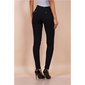 Sexy figurbetonende Damen Skinny Jeans mit Zippern Schwarz 38 (M)