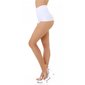 Womens high waist sport hot pants shorts white