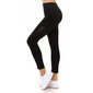 Damen High Waist Sport Leggings mit Netzstoff Schwarz