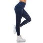 Sexy skinny womens high-waisted jeggings dark blue