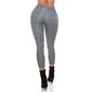 Lined womens leggings checked with buckle black/white UK 14/16 (L/XL)
