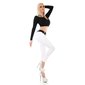 Skinny womens drainpipe jeans with belt white