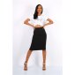 Elegant womens pencil skirt black