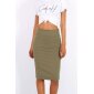 Elegant womens pencil skirt khaki