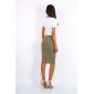 Elegant womens pencil skirt khaki