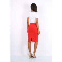 Elegant womens pencil skirt red