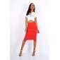 Elegant womens pencil skirt red