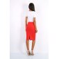 Elegant womens pencil skirt red