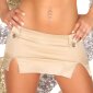 Sexy miniskirt gogo clubwear beige