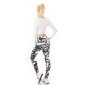 Womens skinny cargo jeans army look camouflage grey