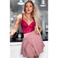 Sexy womens A-line pleated mini skirt mauve