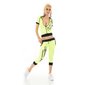 Womens Crazy Age sport set jogging suit neon yellow-black