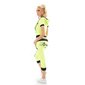 Womens Crazy Age sport set jogging suit neon yellow-black