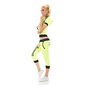 Womens Crazy Age sport set jogging suit neon yellow-black