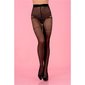 Sexy womens nylon pantyhose tights with glitter pattern black 2 (S)