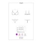Sexy 3-tlg Damen Weihnachtskostüm Dessous-Set Rot-Weiß