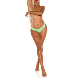 Sexy semi-transparent womens briefs panties underwear light green