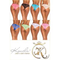 Sexy semi-transparent womens briefs panties underwear light green