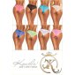 Sexy semi-transparent womens briefs panties underwear light green