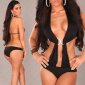 Sexy monokini bikini beachwear black