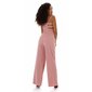 Elegant womens strap jumpsuit with wide leg antique pink
