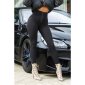 Sexy Damen Highwaist Shaping Leggings Bauchweg Schwarz