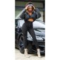 Sexy Damen Highwaist Shaping Leggings Bauchweg Schwarz