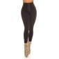 Sexy Damen Highwaist Shaping Leggings Bauchweg Schwarz