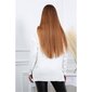 Womens oversized turtleneck sweater cable-knit white