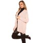 Elegante Damen Strickjacke Cardigan mit Schnürungen Rosa